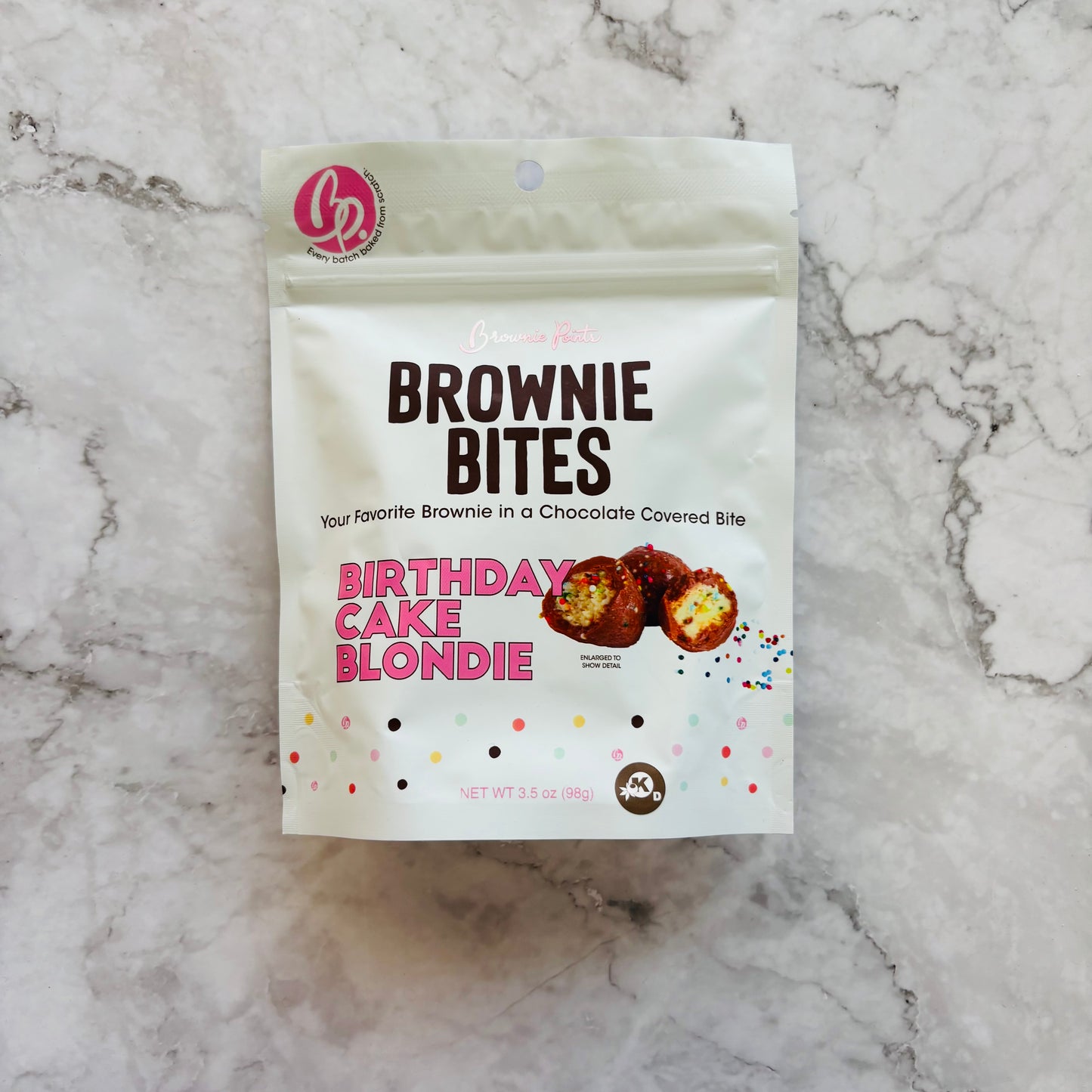 Birthday Cake Brownie Bites