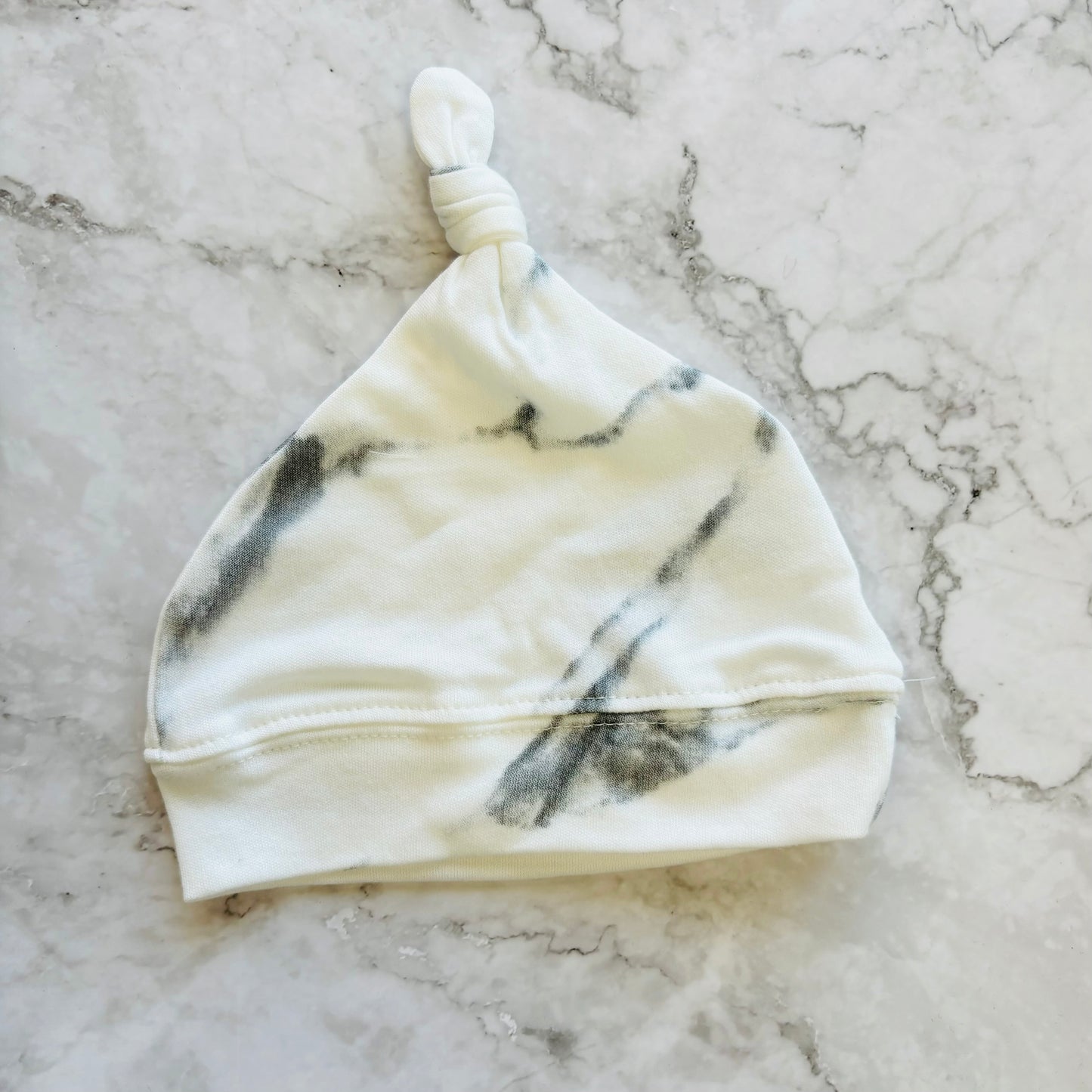 Bamboo muslin top knot hat for baby