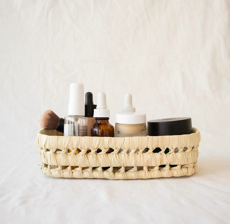 Open weave storage basket