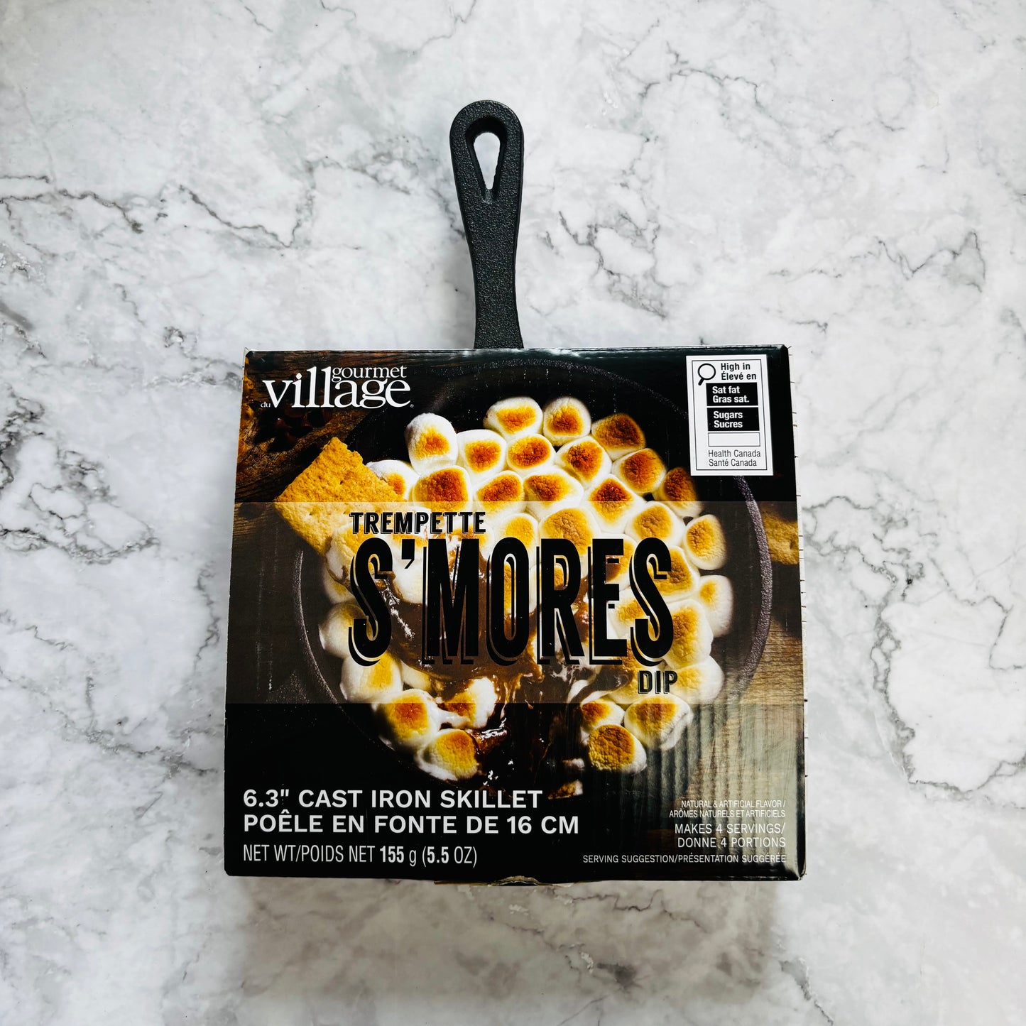 S’mores Skillet Dip with Cast Iron Skillet