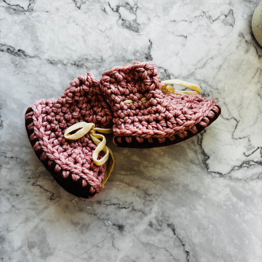 Handcrafted Knit Baby Booties