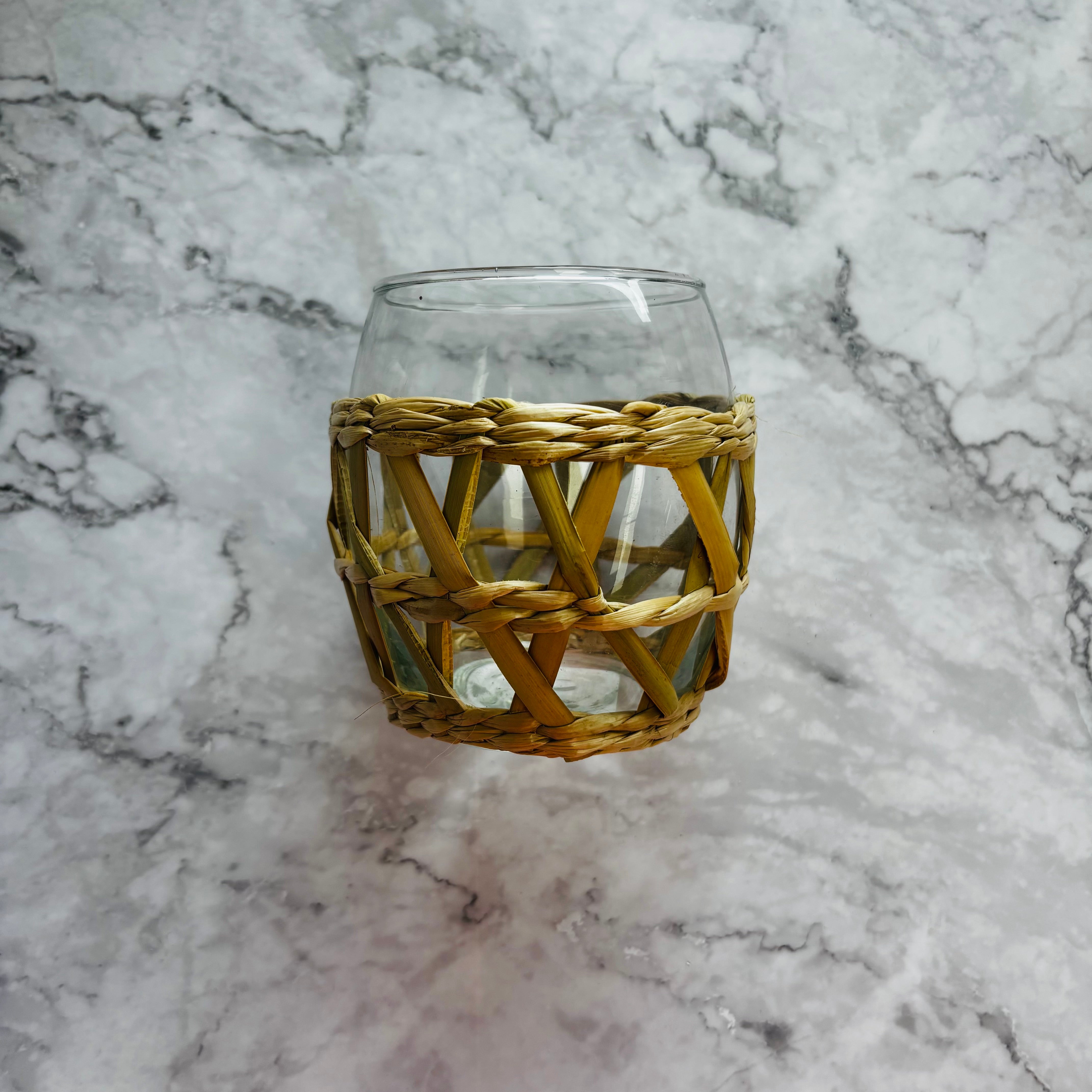 Glass/Rattan Wine Glass – Giftii