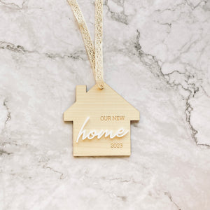 Wooden/Acrylic New Home Ornament