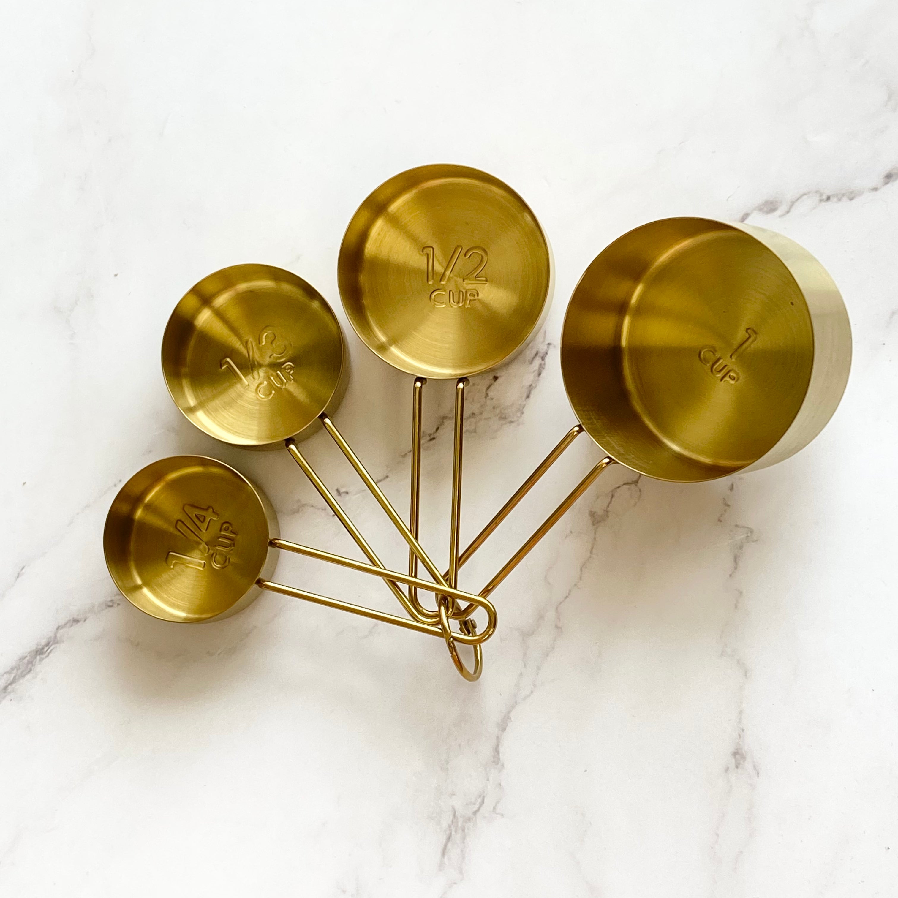 Gold Measuring Cups/Spoons