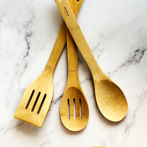 Set of 3 Bamboo Kitchen Utensils