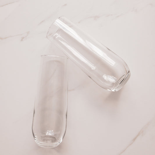 Stemless Champagne Flutes (set of 2 - engravable)