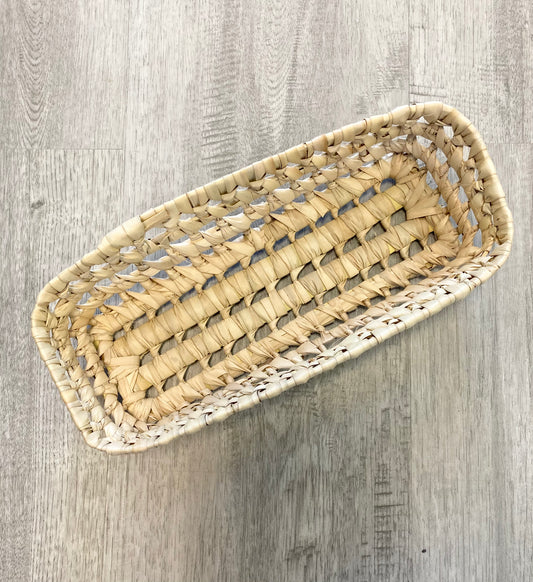 Open weave storage basket