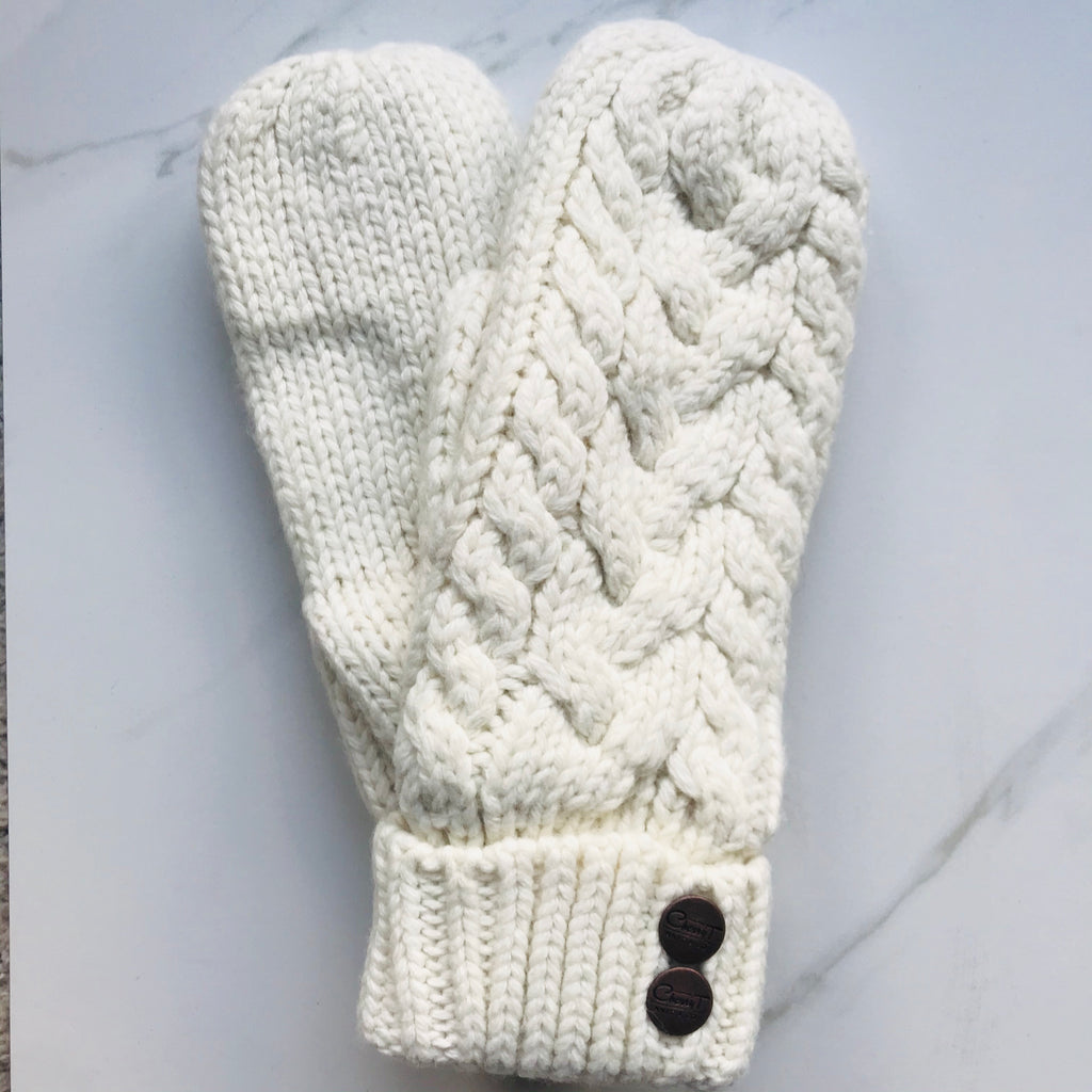 Handcrafted Cable Knit Mittens